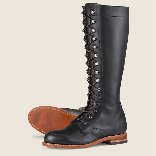 Red Wing Heritage Boots Gloria - Tall Boundary Læder - Svart - Dame 3196-UBCZG